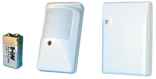 Pack alarme electronique detection volumetrique infrarouge sans fil (1 ptx50 1 p9va 1 r4l) ECLATS DESTOCKAGE