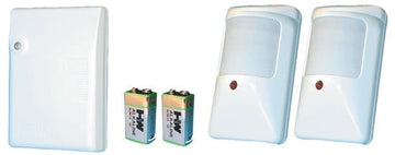 Pack alarme electronique detection volumetrique infrarouge sans fil (2 ptx50 2 p9va 1 r4l) ECLATS DESTOCKAGE