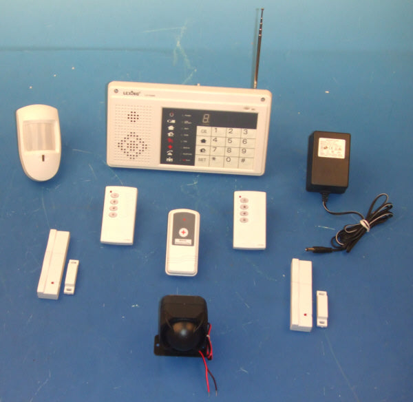 Pack alarme sans fil radio hf electronique 20 30m transmetteur telephonique sirene ECLATS DESTOCKAGE