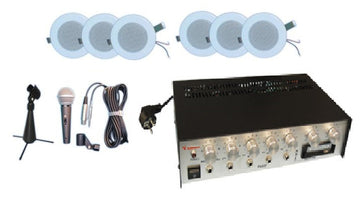 Pack amplificateur sono lecteur k7 Public adress sonorisation magasin ECLATS DESTOCKAGE