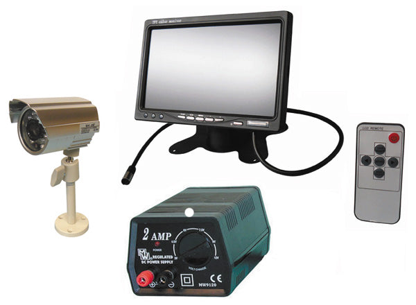 Pack camera etanche surveillance video couleur objectif video surveillance video vision nocturne ir ECLATS DESTOCKAGE
