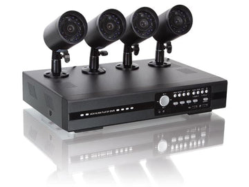 Pack cctv dvr 4 cameras ir H264 + 4 cable 20m enregistreur surveillance video cctvprom16 ECLATS DESTOCKAGE