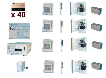 Pack controle 4 acces pointeuse lecteur badge contrôle d'acces packs acces application domotique ECLATS DESTOCKAGE