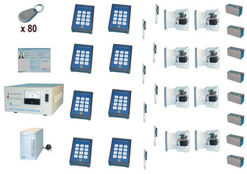 Pack controle 8 acces pointeuse lecteur badge contrôle d'acces packs acces application domotique ECLATS DESTOCKAGE