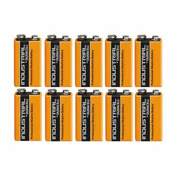 Pack de 10 piles alcaline pour ze5 6lf22 am6 1604a 522 duracell 9v procell mn 1604 6lr61 ECLATS DESTOCKAGE