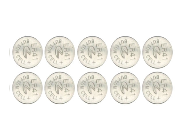Pack de 10 piles plates 1.55v telecommande 38mah sr41w - ECLATS DESTOCKAGE