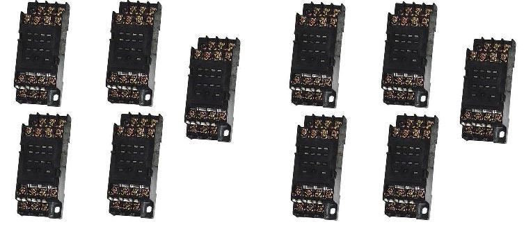 Pack de 10 supports relais pyf14a omron 14 pins hha54p my4 jqx-13f 4z 3a ECLATS DESTOCKAGE