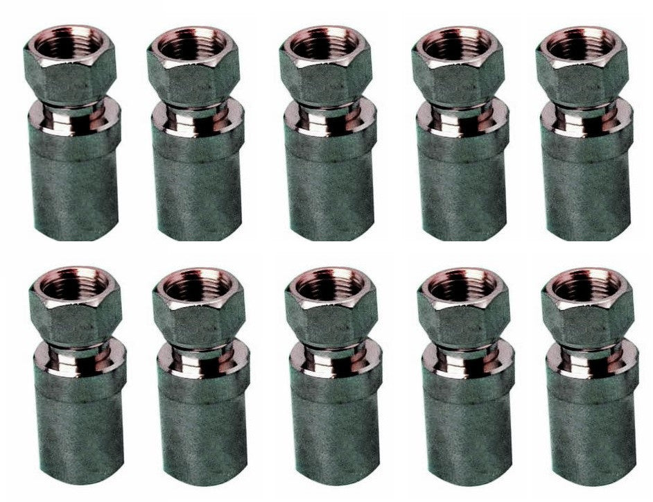 Pack de 10 fiches f a visser 10.4mm pour cable coaxial 11prtc 11vrtc ø10mm 7c2v ø11mm kx8 rg11 ECLATS DESTOCKAGE
