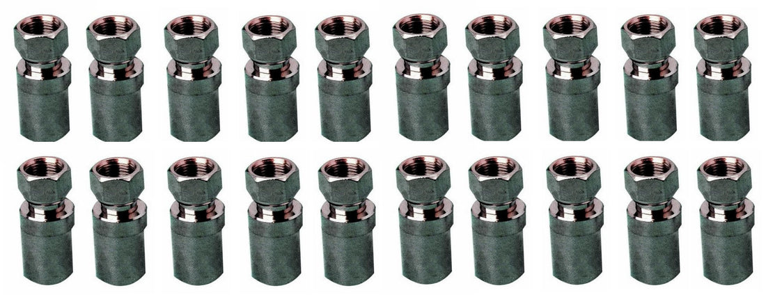Pack de 20 fiches f a visser 10.4mm pour cable coaxial 11prtc 11vrtc ø10mm 7c2v ø11mm kx8 rg11 ECLATS DESTOCKAGE