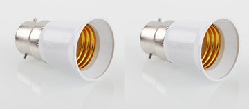 Pack de 2 adaptateurs convertisseur b22 a e27 douille lampe ampoule led adaptation culot - ECLATS DESTOCKAGE