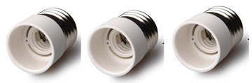 Pack de 3 adaptateurs E27 male vers E14 culot femelle douille pour lampe ECLATS DESTOCKAGE