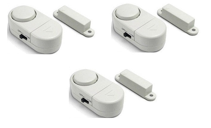 Pack de 3 jeux mini alarme intrusion ham103 detection ouverture porte tiroir fenetre appartement ECLATS DESTOCKAGE