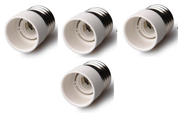 Pack de 4 adaptateurs E27 male vers E14 culot femelle douille pour lampe ECLATS DESTOCKAGE