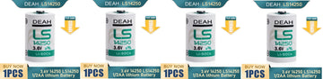 Pack de 4 Piles lithium 3.6v 1/2 aa ls14250 tl5902 tl5151 lr14250 tl4902 ECLATS DESTOCKAGE