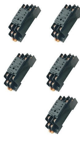 pack de 5 supports relais pyf08a omron 8 pin pour my-2 my2nj hh52p h3y-2 ECLATS DESTOCKAGE