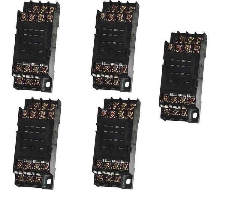Pack de 5 supports relais pyf14a omron 14 pins hha54p my4 jqx-13f 4z 3a ECLATS DESTOCKAGE