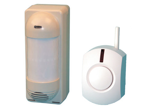 Pack detecteur capteur mouvement passage infrarouge ir exterieur sans fil  prise sonnette radio ECLATS DESTOCKAGE
