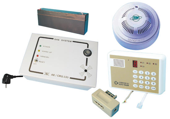 Pack detecteur gaz naturel butane propane hydrogène gaz chlore batterie co transmetteur telephone ECLATS DESTOCKAGE