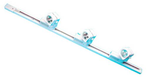 Pack eclairage electrique 220/12vca (3 spot btr 3 lampes dichroïque mr16 gu5.3 d20 1 rail) - ECLATS DESTOCKAGE