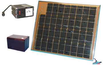 Pack panneau solaire 1500ma batterie rechargeable convertisseur tension 150w 12v 220v 12 220 - ECLATS DESTOCKAGE