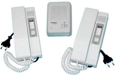 Pack portier phonique avec 2 combines interphone villa habitation packs portiers phoniques