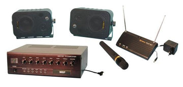 Pack sonorisation amplificateur micro hf haut parleur ensemble micro sans fil complet ECLATS DESTOCKAGE