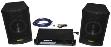 Pack sonorisation complet basique 2x100w enceintes acoustique sono ECLATS DESTOCKAGE