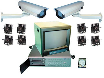 Pack video multiplexeur enregistreur stockeur numerique 10 cameras couleurs extensible 16 cameras web ECLATS DESTOCKAGE