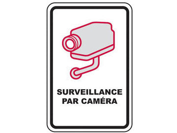 Panneau d avertissement videosurveillance signalisation sticker cctvwarfr camera cctvwarfr ECLATS DESTOCKAGE