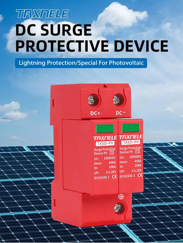 Parafoudre dispositif protection 40KA 1000v dc TXSD-PV contre surtensions panneaux solaires eolienne ECLATS DESTOCKAGE
