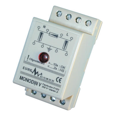 Parafoudre modulaire monophase 220v voyant rail din type 3 10ka parasurtenseurs parasurtension ECLATS DESTOCKAGE