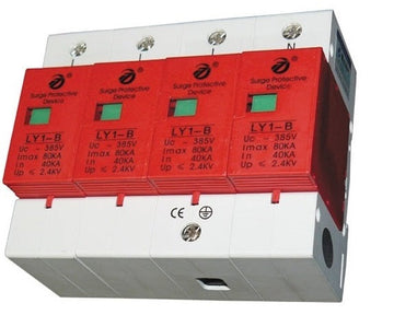 Parafoudre modulaire pour paratonnerre de type 1 parasurtenseur triphasé 385v/420v 4 p 380v ECLATS DESTOCKAGE