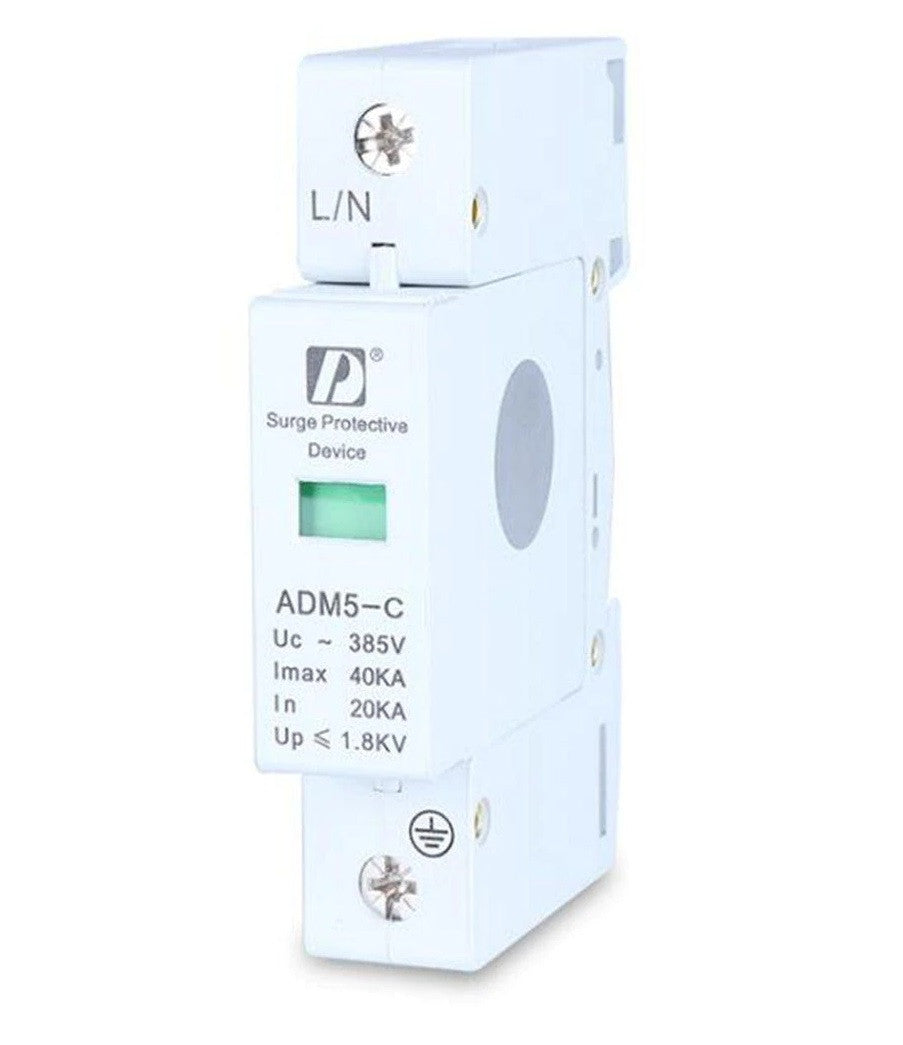 Parafoudre modulaire rail din 220v 275v 1 pole type 2 20ka 40ka parasurtenseur surtension ADM5-C ECLATS DESTOCKAGE