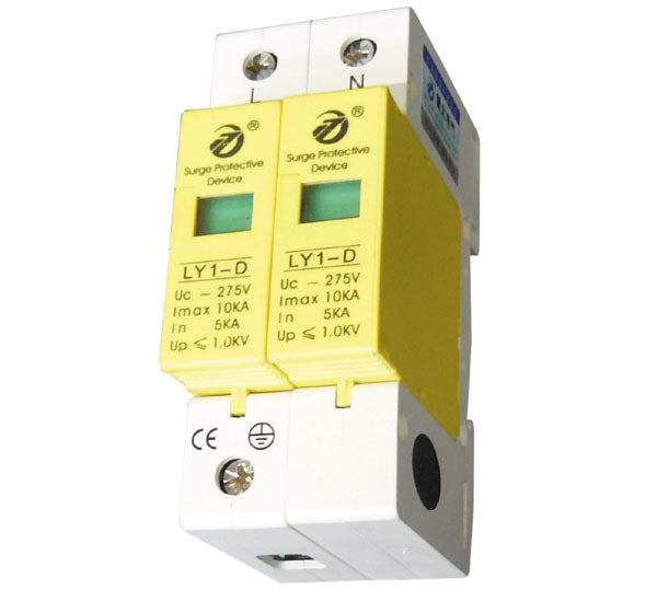 Parafoudre modulaire rail din 220v 275v bipolaire type 3 10ka LY1D102P parasurtenseur surtension ly1 d10 2p ECLATS DESTOCKAGE