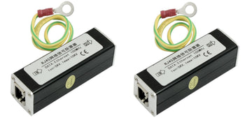 2 Parafoudre rj45 ethernet web reseau adsl ordinateur pc surtension orage foudre ltdx rj45 ECLATS DESTOCKAGE
