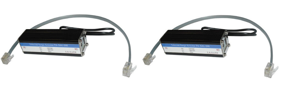 2 Parafoudre telephonique 1 ligne rj11 tel fax/modem/box adsl 5ka 110v telephone parasurtenseur surtension ECLATS DESTOCKAGE