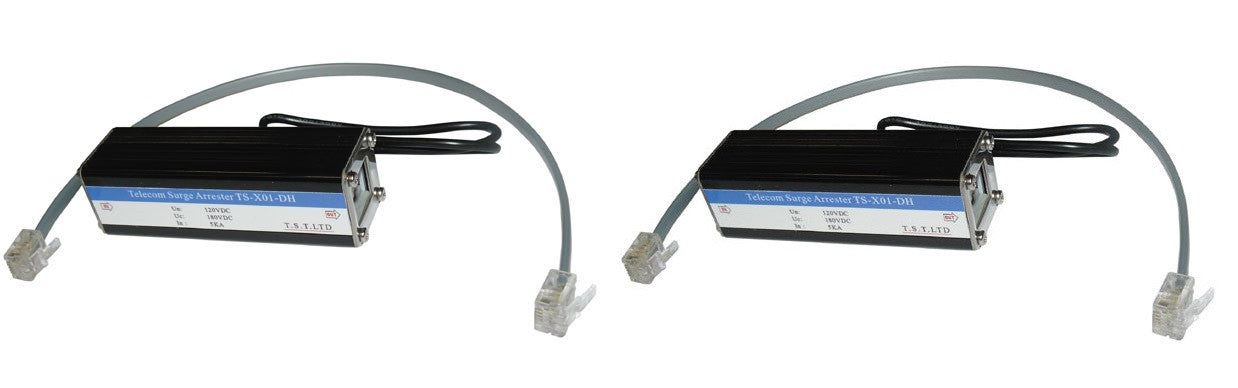 2 Parafoudre telephonique 1 ligne rj11 tel fax/modem/box adsl 5ka 110v telephone parasurtenseur surtension ECLATS DESTOCKAGE