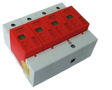 Parafoudre tetrapolaire type 1 80ka 385v/420v 4 p 380v parasurtenseur haute capacite rail din ECLATS DESTOCKAGE
