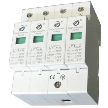Parafoudre triphasé à modules débrochables 4 pole type 2 40ka 380v ECLATS DESTOCKAGE