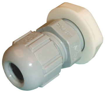 Passe cable presse etoupe etanche a vis raccord diam 8mm gris ecrou gris quhn3208 quhn3208-bh ECLATS DESTOCKAGE