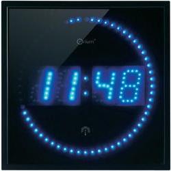 Pendule horaire horloge murale 25cm affichage heure led bleu ECLATS DESTOCKAGE