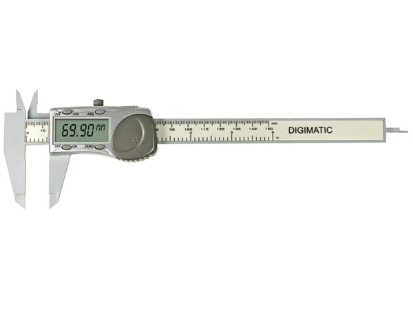 Pied à coulisse vernier caliper numérique 3472bp afficheur large 150mm plastique ECLATS DESTOCKAGE