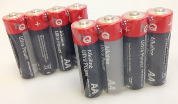 Pile 1.5v alcaline lr06 aa 8 pièces hq-alk-aa-01 lr6sc am3 lr6 15a e91mn1500 815 4006 - ECLATS DESTOCKAGE