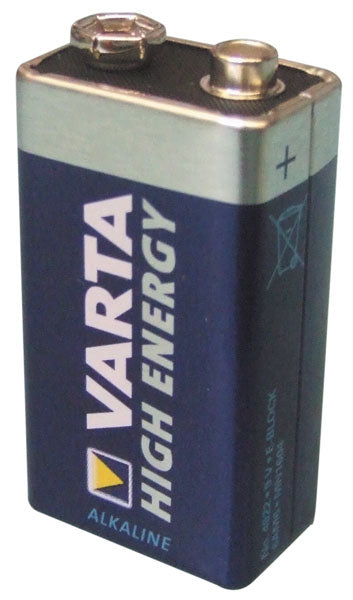 Pile 9v alcaline varta high energie varta 4922/1 4922 6f22 6lf22 am6 6lr61 1604a mn1604 a1604 ECLATS DESTOCKAGE
