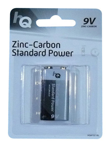 Pile 9v zinc carbone 400ma (6lr61 6lf22 1604) ECLATS DESTOCKAGE