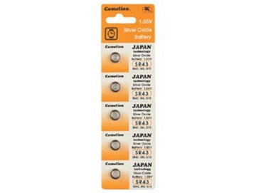 Pile bouton pour montre 1.55v 105mah (5 pièces) v386c v301 sr43 d386 386 sr43w g12 sr43 ECLATS DESTOCKAGE