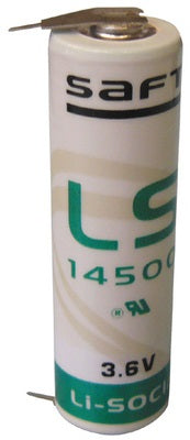 Pile lithium 3.6 volts picots à souder Ls14500-t2 aa cr14505 er14505 ECLATS DESTOCKAGE