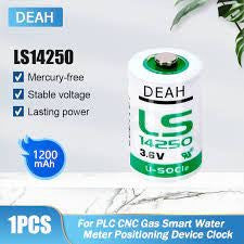 Pile ls14250 lithium 3.6v 1/2aa made in france er14250 ls14250 er14250h li-socl2 1200mah ECLATS DESTOCKAGE