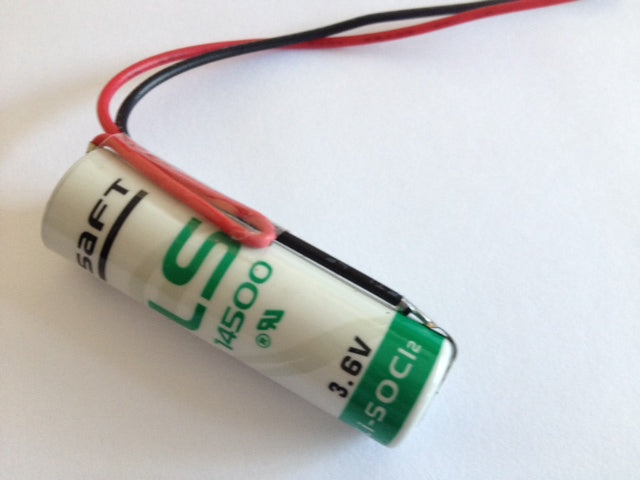 Pile saft lithium ls-14500 avec fil cr14505 er14505 ls14500 er6h ls14500c ltc17c aa 3.6v 2400mah ECLATS DESTOCKAGE