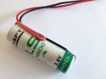 Pile saft lithium ls-14500 avec fil cr14505 er14505 ls14500 er6h ls14500c ltc17c aa 3.6v 2400mah ECLATS DESTOCKAGE